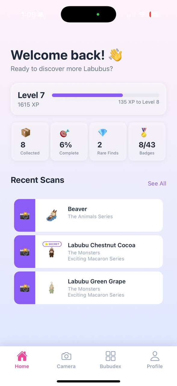 SnapBubu App Interface